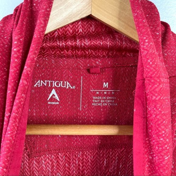 Women’s Antigua Blackhawks Equalizer Cowl Neck Red Pullover Sweatshirt Sz M - Picture 3 of 12